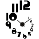 Ceas de perete 3D 90 cm